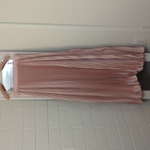 Dusty Rose Pleated Skirt